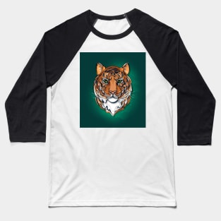 Continuous Line Tiger Portrait. 2022 New Year Symbol by Chinese Horoscope Baseball T-Shirt